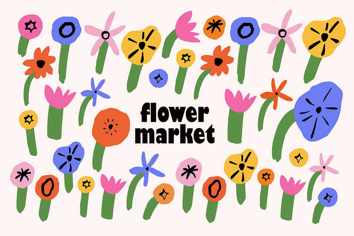 FLOWER MARKET 3 Graphics Bundle, a Pattern Graphic by Katerina Osa (Photo 1 of 23)