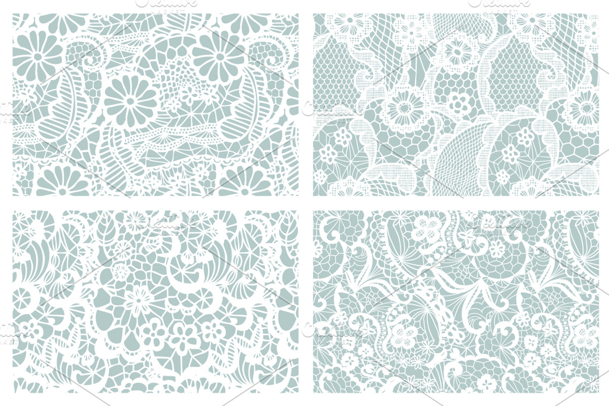 8 Lacy seamless vector patterns, a Pattern Graphic by tamara.comotomka (Photo 6 of 6)
