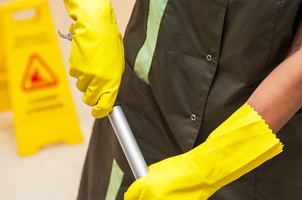 Cleaning concept photo containing holding, spray, and service, a Person Photo by Jan Jack Russo Media