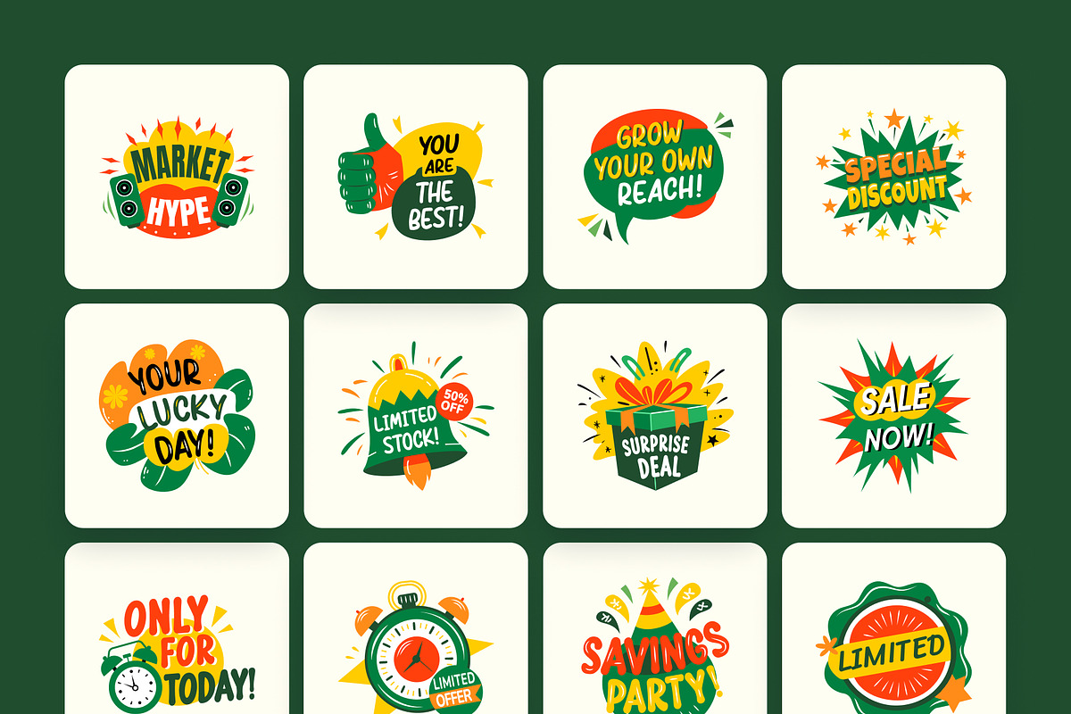 Promotional Stickers, an Emoji Icon by Vectors Market (Photo 8 of 9)