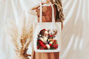 Santa Claus and Reindeer png, an Illustration by Libby Wishes (Thumbnail 6 of 9)