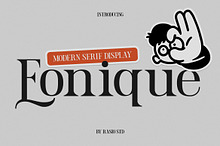 Eonique Modern Serif Display Font