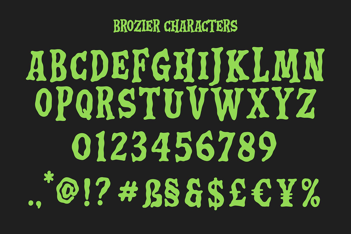 Brozier - a Wavy Display Font, a Slab Serif Font by Blankids Studio (Photo 8 of 9)
