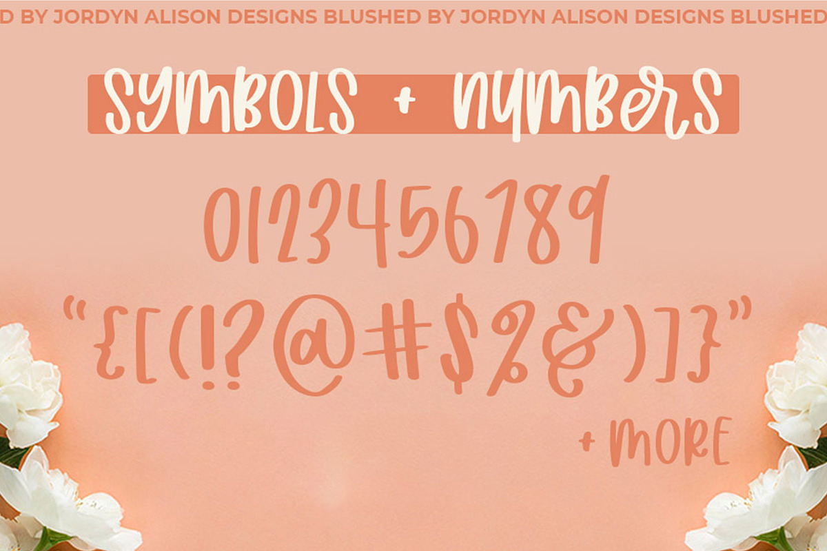 Blushed, Thick Marker Font, a Handwritten Font by Jordyn Alison Designs (Photo 5 of 8)