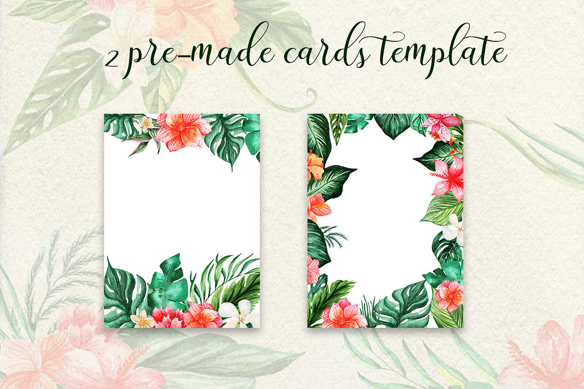 Tropical Dream-watercolor set, a Decorative Illustration by Astarte_design (Photo 8 of 11)
