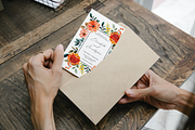 Editable Floral Wedding Invitation, an Invitation Template by ForeverPrint (Thumbnail 6 of 9)