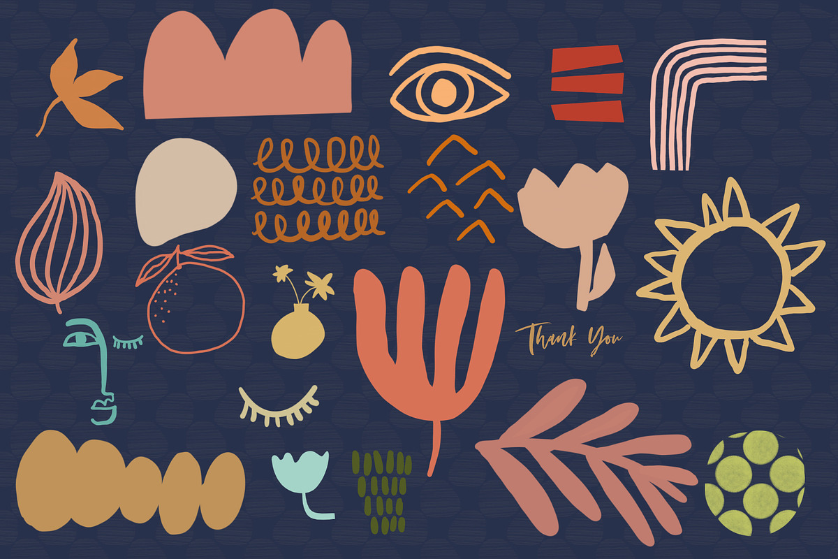 Abstract Shapes for Procreate & PS, a Decorative Illustration by Sweet Fig (Photo 11 of 11)