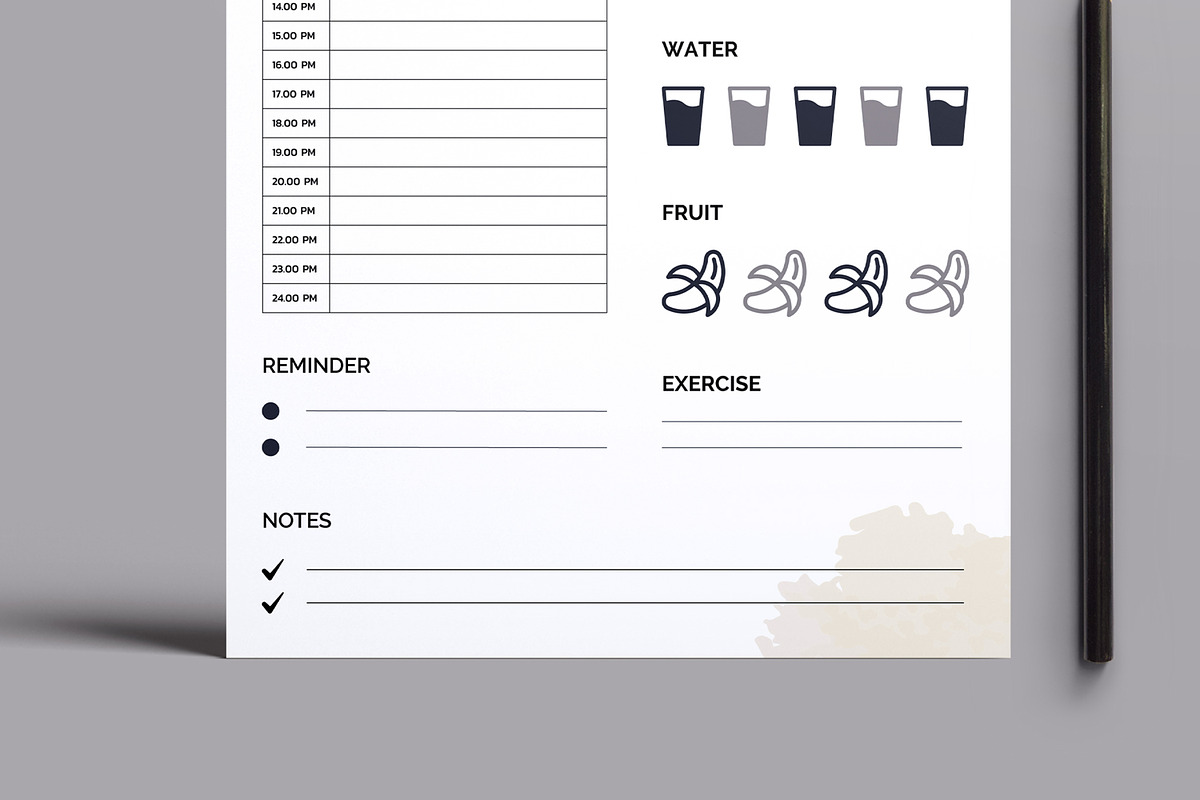 Daily Planner Design, a Stationery Template by MightyDesign (Photo 5 of 8)