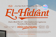 El-Hidrant Serif Font With Swashes, a Serif Font by Any-Type® Foundry (Thumbnail 1 of 10)