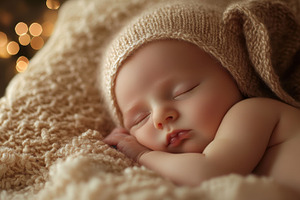 Baby sleeping soundly inside, a Photo by Beautiful things