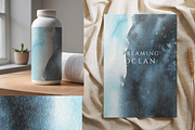 Deep ocean hand-painted backgrounds, a Texture Graphic by Kolorata Art (Thumbnail 7 of 9)