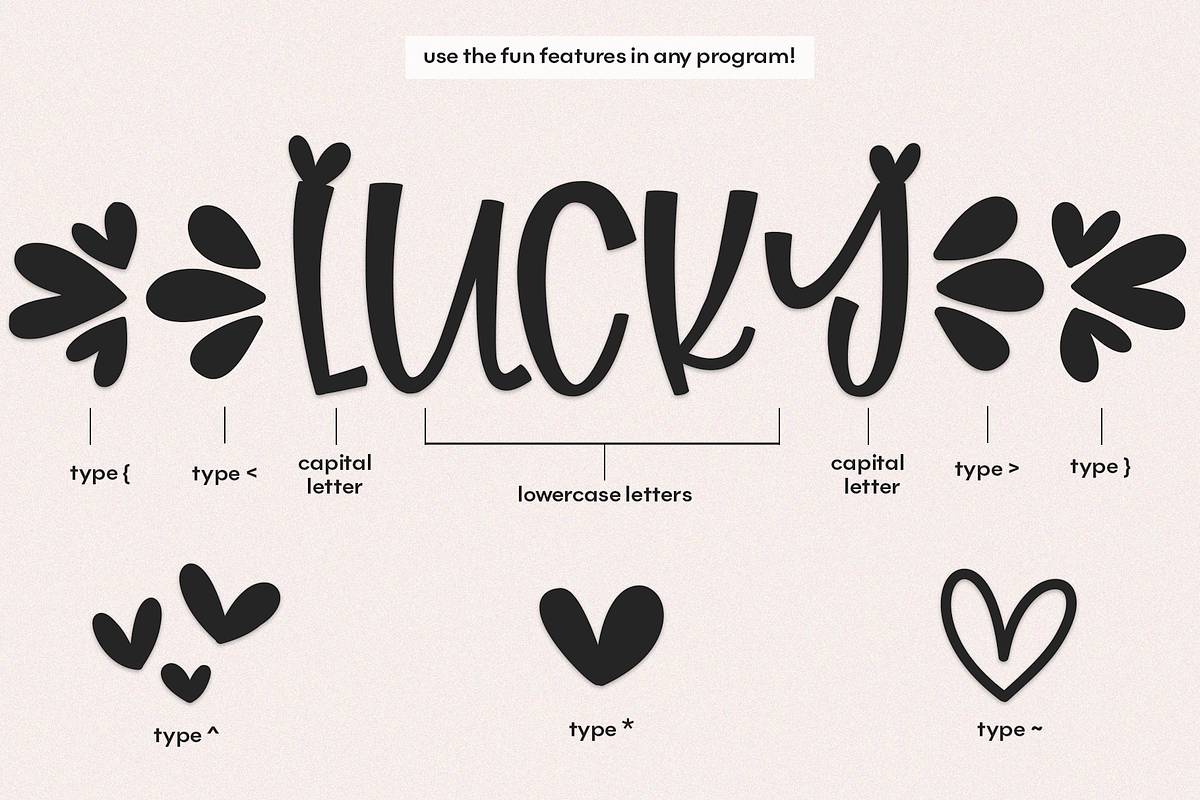 Lucky Charm - A Handwritten Font preview 4