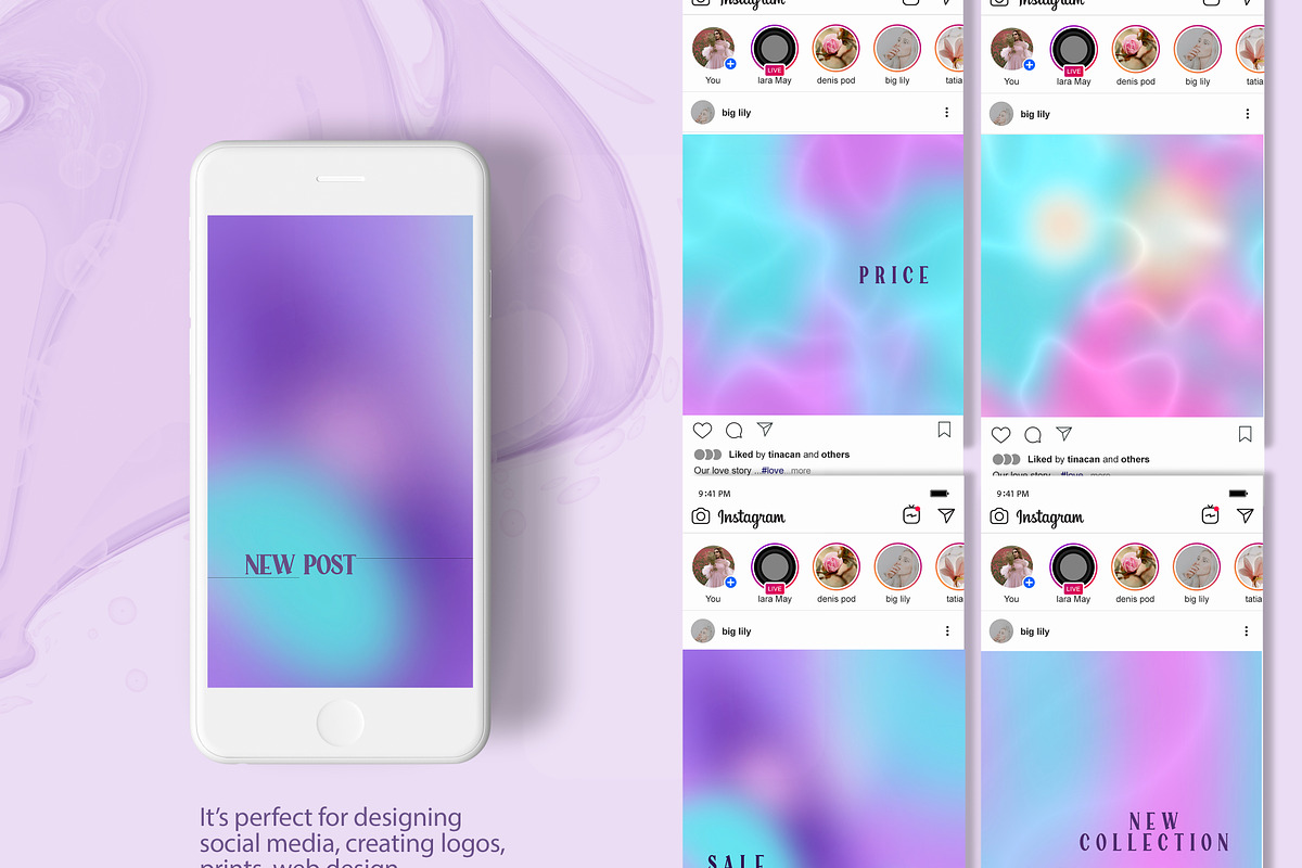 Abstract gradient backgrounds, a Texture Graphic by Tiana Geo (Photo 8 of 18)