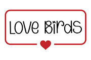 Love Birds, a Slab Serif Font by Gia Letter (Thumbnail 1 of 5)