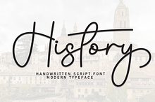 History | Script Font
