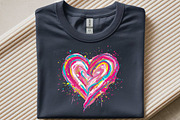 Colorful Brushstroke Valentines Png, an Illustration by SinaCreation (Thumbnail 4 of 11)