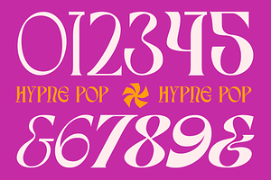 Hypne Pop Display Font