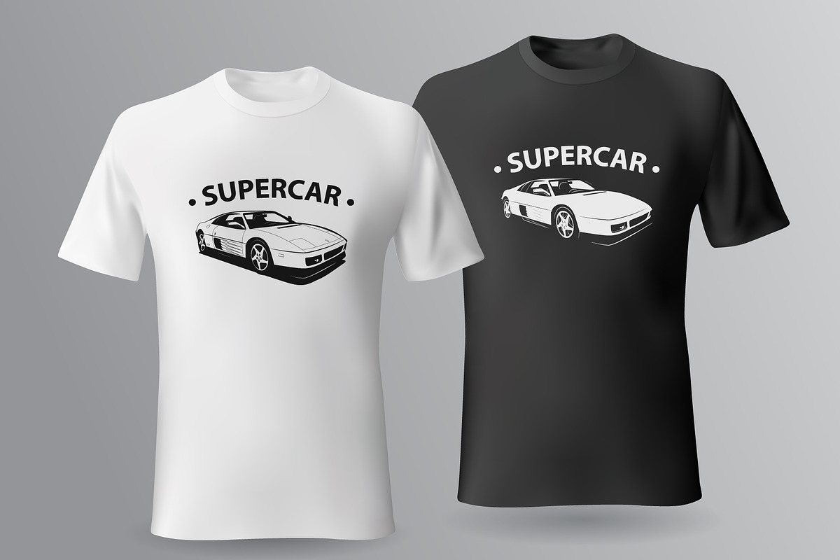 Supercar Print | Sport Car Vector, a Sport Illustration by Plaid4You (Photo 4 of 8)