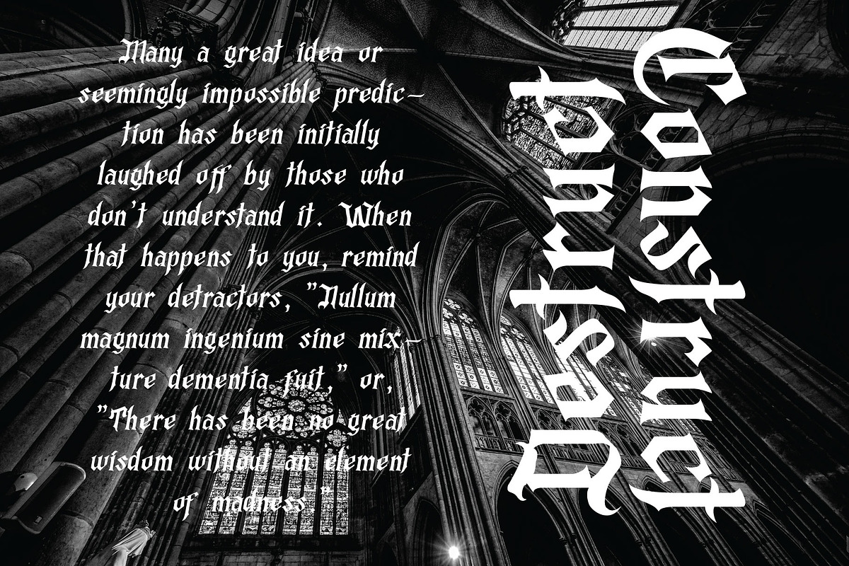 Grogoth - Filthy Gothic Font, a Blackletter Font by Anomali Creatype (Photo 9 of 11)