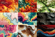 24 Abstract Topographical Wallpapers, a Wallpaper Graphic by Incomelion (Thumbnail 3 of 9)