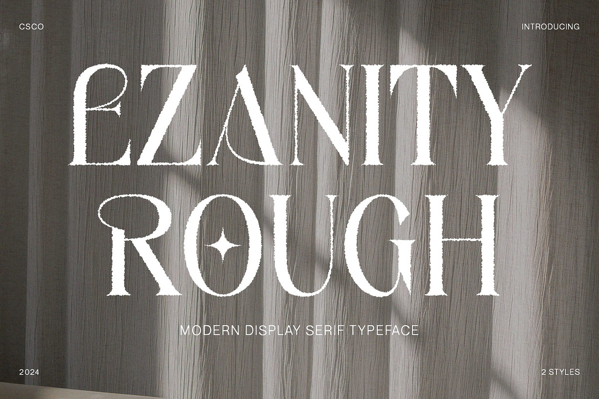 Ezanity Rough, a Serif Font by Craft Supply Co. (Photo 1 of 8)