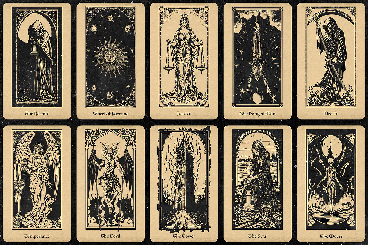 22 Tarot Patterns of Major Arcana, an Object Graphic by lynnn423 (Photo 2 of 8)