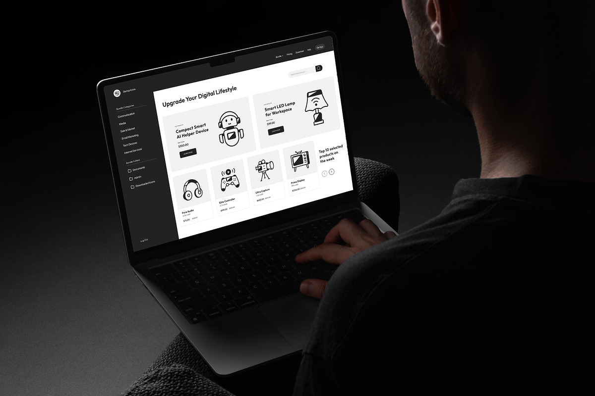 350 Startup Icons Art Set, a Solid Icon by Prosymbols (Photo 4 of 13)