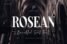 Rosean Elegant Serif Font Typeface