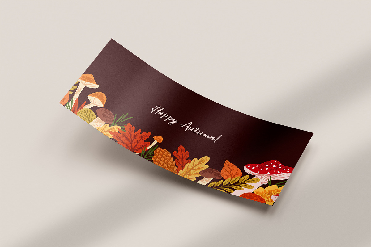 Autumn forest nature, dry leaves set, a Seasonal Illustration by PaperTrident (Photo 6 of 6)