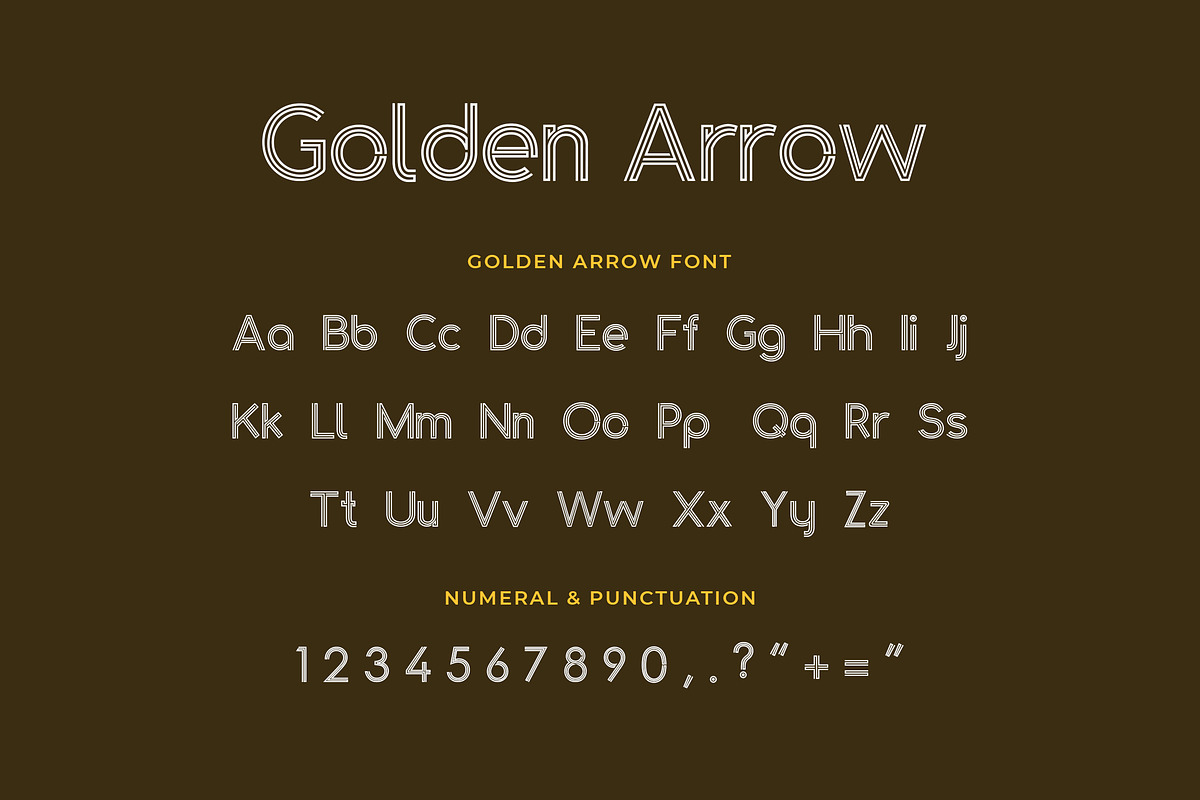 Golden Arrow Classy Modern Geometric preview 5