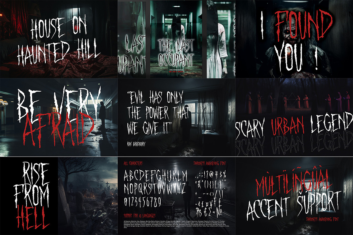 Special Horror Font Bundle, a Handwritten Font by Ditatype (Photo 4 of 13)