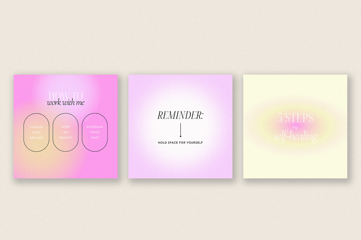 Sherbet Instagram Templates, a Social Media Template by denofdreamers (Photo 3 of 6)