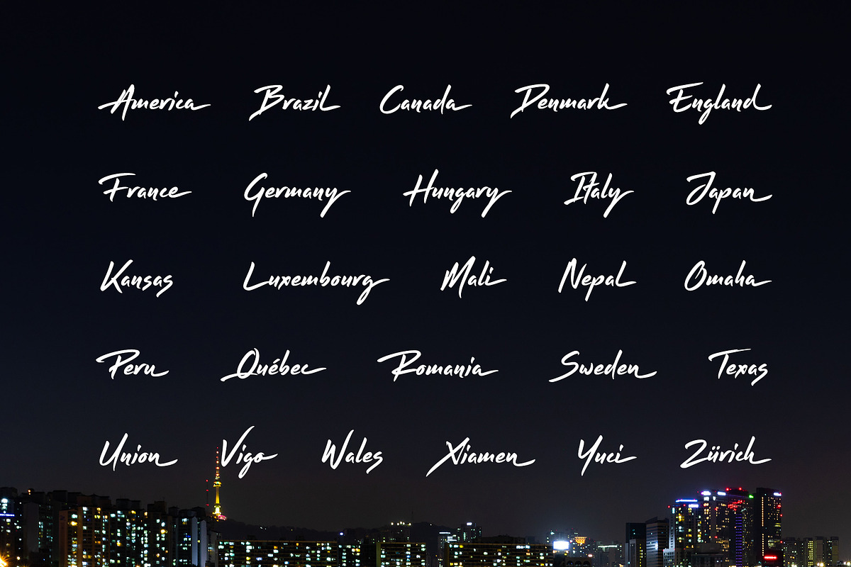 Reflect Handwritten Font, a Font by sunnytudu (Photo 8 of 8)