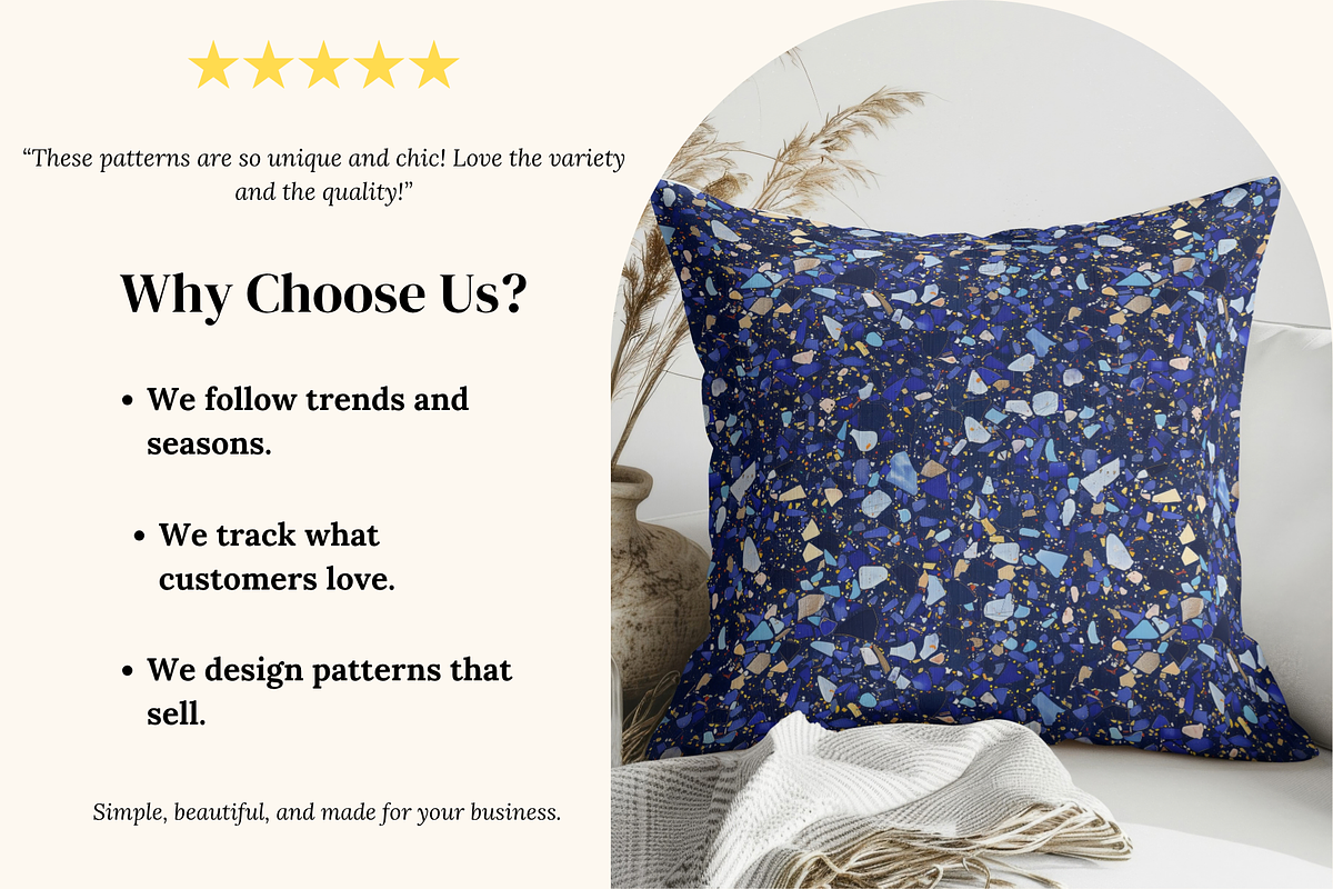 Lapis Terrazzo Patterns, a Pattern Graphic by Ninterints (Photo 3 of 10)