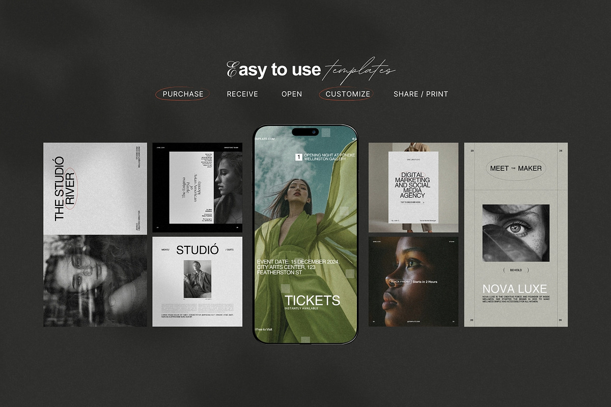 Instagram Marketing Story & Post, a Social Media Template by Prapti Design (Photo 6 of 9)