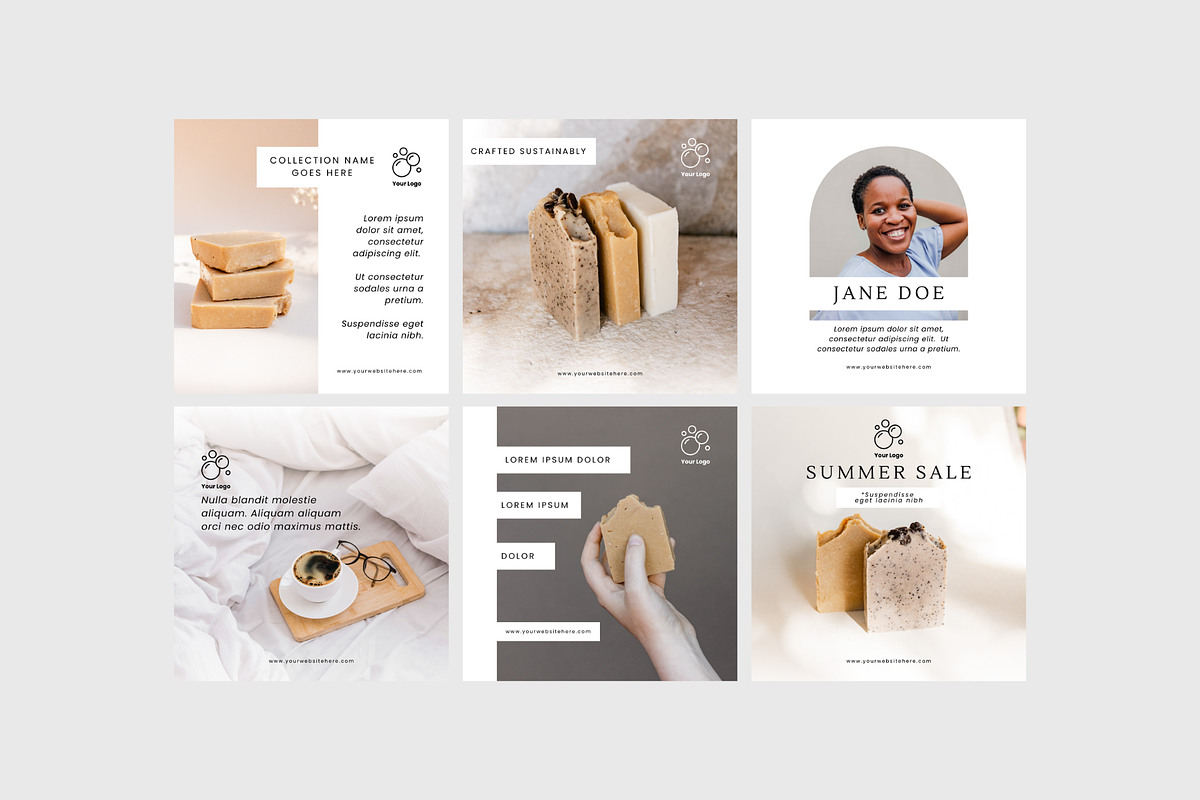 Handmade Soap Social Media, a Social Media Template by Sincerely Media (Photo 6 of 9)