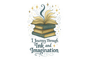 Journey Through Ink and Imagination, a Background Graphic by LaseredNinja (Thumbnail 1 of 7)