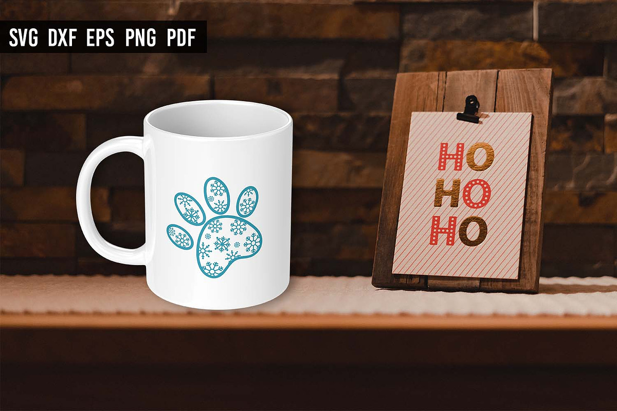 Snowflake Dog Paw Bundle, an Object Graphic by Irina Ostapenko (Photo 2 of 3)