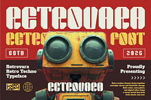 Retrovara Retro Techno Display Font