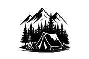 50 Camping Mountain Vector Bundle, an Illustration by jahid234 (Thumbnail 8 of 51)
