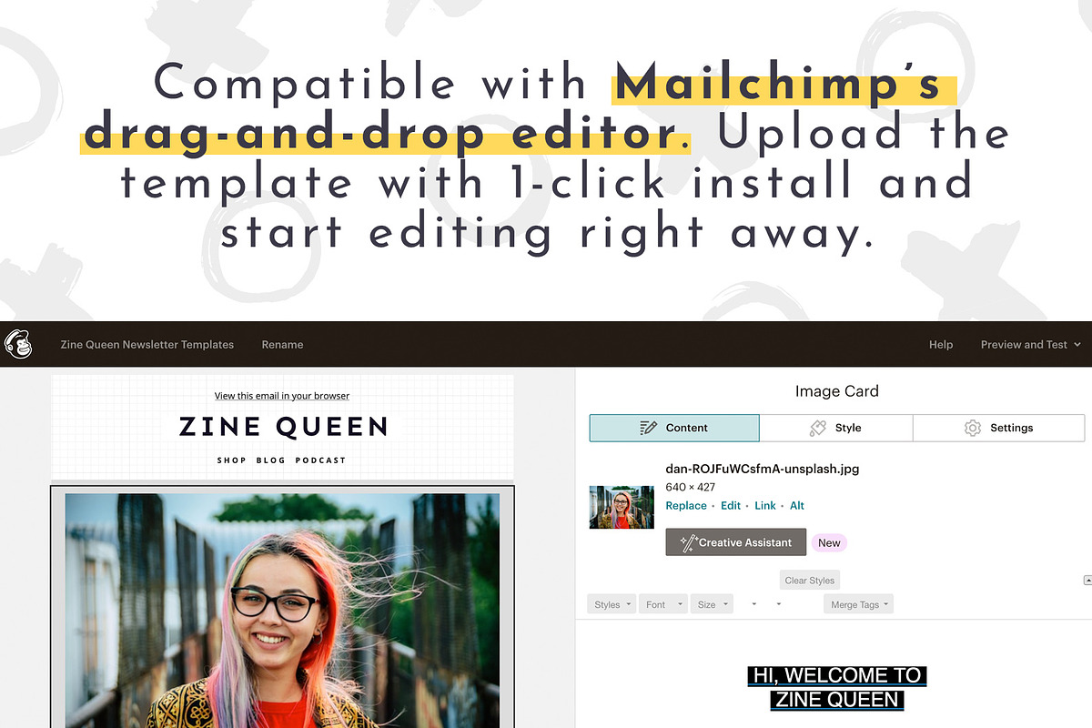 Email Newsletter Template Mailchimp, an Email Template by ltsdesigns (Photo 3 of 3)