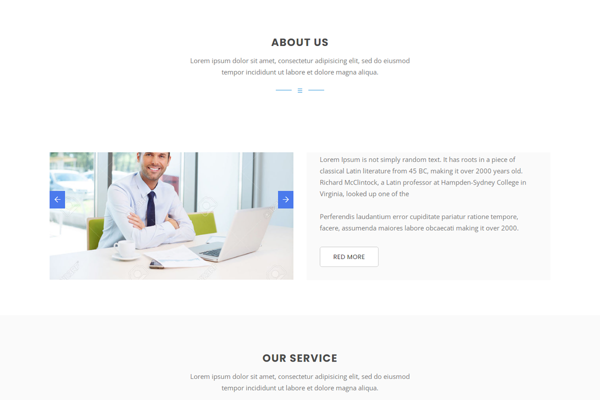 Focus - Finance Consulting HTML, a HTML Template by Themeplaza (Photo 2 of 7)