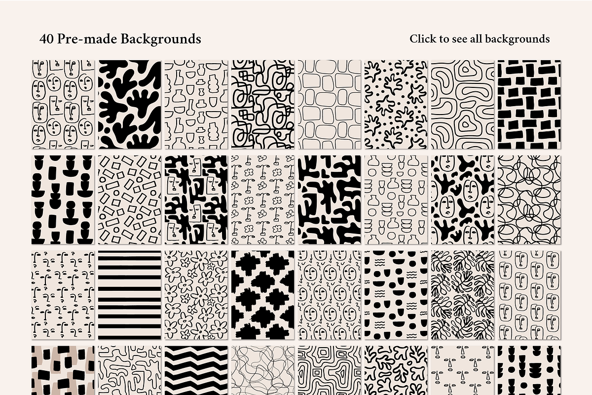 Bohemian Patterns & Backgrounds, a Pattern Graphic by Felizabeth Design (Photo 10 of 11)