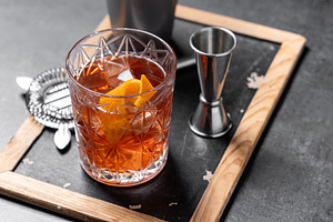 Old Fashioned Cocktail with Orange Peel, a Food & Drink Photo by etorres69