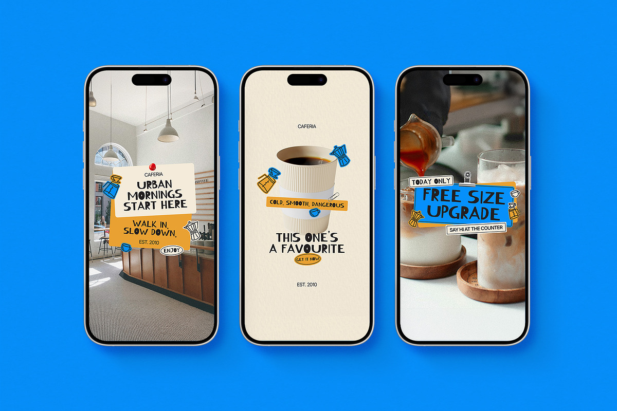 Coffee Shop Instagram Canva Template, a Social Media Template by Supanium Studio (Photo 3 of 5)