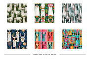 Llama Retro Art Style Designs, a Pattern Graphic by karenfoleyphoto (Thumbnail 8 of 10)