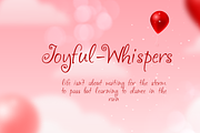 Joyful Whispers font-03-24, a Script Font by canve (Thumbnail 2 of 3)