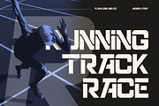 Hedrov - Bold Sports Display Font, a Sans Serif Font by Flawless And Co (Thumbnail 3 of 10)