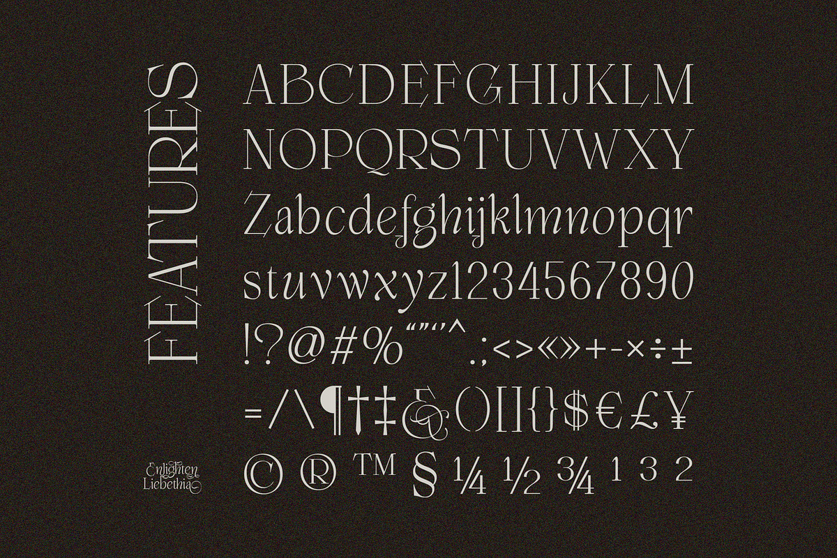 Enlighten - Aesthetic Serif Font, a Serif Font by Inviline.co (Photo 4 of 16)