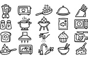 Hand Drawn Cooking Icon Set, an Illustration by designvectx (Thumbnail 2 of 3)